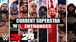 INSANE WWE 2K24 All Current Superstar Entrances (Official)