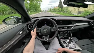 2024 Alfa Romeo Stelvio Competizione  Test Drive POV | Ambience Binaural Sound