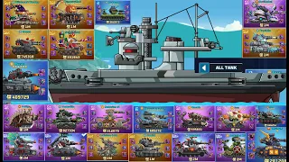Battle Of Tank Steel : All Tanks VS Battleship - Best Damage Take !!!