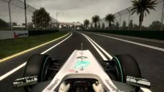 F1 2010 (Game), Gameplay, Qualifying Lap, Australia/Melbourne, Mercedes GP (Schumacher), 1:27.923