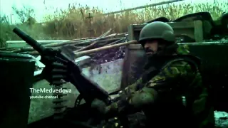 АГС ДНР работает по позициям АТО / Grenade launcher pro Russians rebels shooting