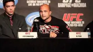 BJ Penn: UFC 123 Pre-Fight Press Conference Comments - MMA Weekly News