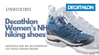 DECATHLON QUECHUA Women's NH150 Mid WP waterproof off-road hiking shoes