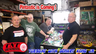 Tuesday Night before the Pintastic Show-DONKEY KONG Jr sold to Customer who bought 44 games from us