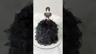 #shortvideo #shorts #cake #wednesday #cakedecorating #cakeforgirl #blackcake