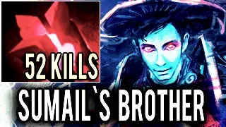 This is Sumail`s Brother? [Storm Spirit] God Mode World Record 52 Kills Impossible Game Dota 2