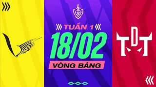 V GAMING VS TDT ESPORTS: THỞ PHÀO NHẸ NHÕM I ĐTDV MÙA XUÂN 2023 I VÒNG BẢNG NGÀY 18/02