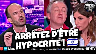 🔴➡️Manuel Bompard détruit encore le plateau de BFM sur le génocide à Gaza 🇵🇸