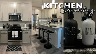 decorating my kitchen in my FIRST apartment! Black Luxury S1E8