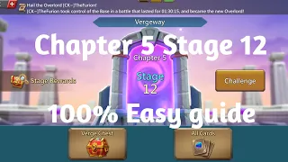 Lords mobile Vergeway Chapter 5 Stage 12 easiest guide