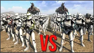 КТО СИЛЬНЕЕ?! КЛОНЫ 1 ФАЗЫ vs КЛОНЫ 2 ФАЗЫ! ► Men of War: Star Wars Mod Battle Simulator