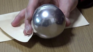 INCREDIBLE ALUMINUM FOIL BALL - AWESOME TIN FOIL BALL POLISHED