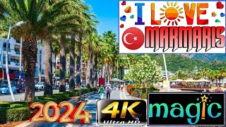 4K I LOVE MARMARIS 2024 MAGIC OF THE CITY MUGLA DALAMAN TURKEY