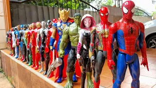 Avengers superhero story - amazing spiderman, hulk, ghost spider gwen, thor, venom, ironman, batman