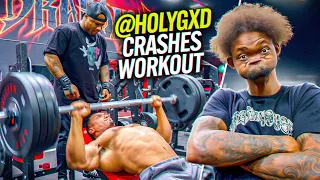 HOLYGXD Crashes Workout at Dragon's Lair with IFBB Pro Rhyan Clark