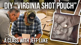 Making a Simple Muzzleloader Pouch with Jeff Luke | Based on an original found by Wallace Gusler