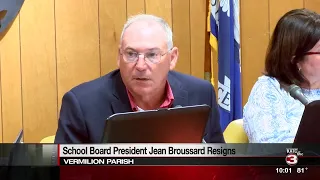 Vermilion Parish School Board president resigns