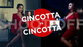 My WIFE Challenged me to a SHOOT-OFF with ONE LIGHT // Cincotta vs Cincotta