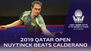 Nuytinck knocks out Calderano | Seamaster 2019 ITTF World Tour Qatar Open