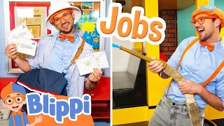 Learn About Careers with Blippi! | Blippi | Educational Kids Videos | Moonbug Kids