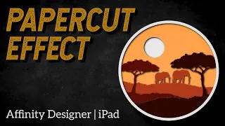 How to create a papercut effect | Affinity Designer iPad