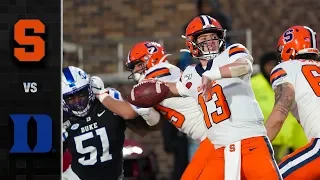 Syracuse vs. Duke Football Highlights (2019-20)