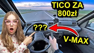 Sprawdzam V-max w Daewoo Tico za 800zł na autostradzie