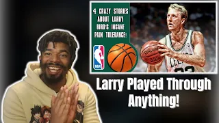 LEBRON FAN REACTS TO 4 Crazy stories that prove Larry Bird is the toughest player in NBA history!