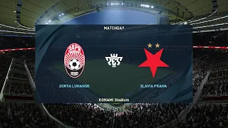 Zorya Luhansk vs Slavia Praha (31/08/2023) UEFA Europa League PES 2021