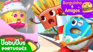 Levaram o Bolinho! | Burguinho e Amigos | Aventuras Alimentares | BabyBus Português