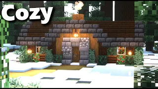 Minecraft | How to Build a Cozy Snow House | Tutorial