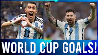 ARGENTINA 2022 WORLD CUP GOALS! RANKING THEM ALL! LIONEL MESSI, JULIAN ALVAREZ, ANGEL DI MARIA!