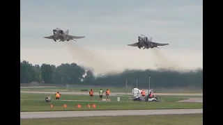 USAF F-4 Phantoms Depart Oshkosh One Last Time