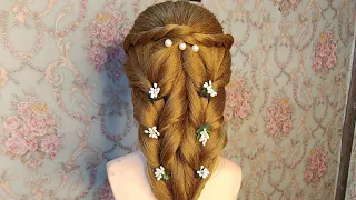 Most trending pony hairstyle for wedding #openhairstyle #tutorial #trending #viral #youtube