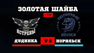 ЗОЛОТАЯ ШАЙБА. 1 ТУР. ЯСТРЕБЫ (ДУДИНКА) VS ВОЛКИ (НОРИЛЬСК) // 11 НОЯБРЯ 2023 // ДУДИНКА // ХОККЕЙ