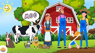 THE FARMER IN THE DELL |  TRADITIONAL ENGLISH RHYMES FOR KIDS | NURSERY RHYMES BY TOYS AND SONGS
