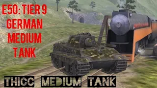 World of Tanks Blitz | E50 German Medium Tank | Tier 9 Rammer Tank