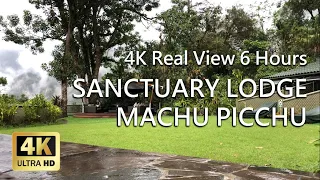 4K | Rain sound for deep sleep | Machu Picchu Sanctuary Lodge Peru