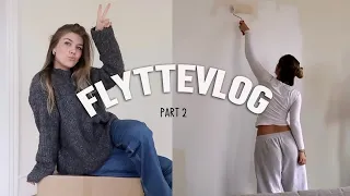 FLYTTEVLOG 🏠🤍- part 2!! se lejligheden🫶