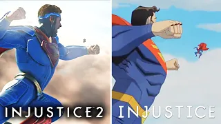Injustice Superman Super Move Comparison 🦸‍♂️ Games VS. Movie