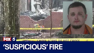 Man arrested miles from 'suspicious' fire that killed his father