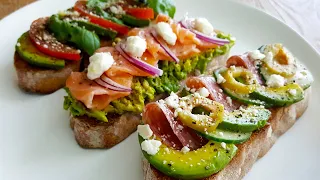 Easy Gourmet Avocado Toast 3 Ways | Avocado Bruschetta