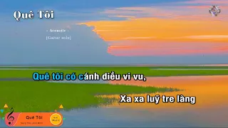 QUÊ TÔI - Muoi Music (Guitar beat solo karaoke) | Muối SV