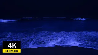 Fall Asleep In 5 Minutes With Soothing Ocean Waves All Night - ASMR Ocean Sounds . 4K Video