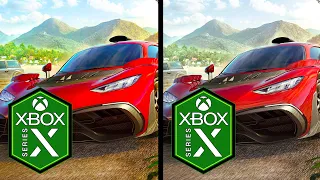 Forza Horizon 5 Xbox Series X Performance vs Quality Comparison