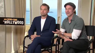 TÜRKÇE DUBLAJ | Brad Pitt&Leonardo DiCaprio Röportajı | BİR ZAMANLAR HOLLYWOOD'da