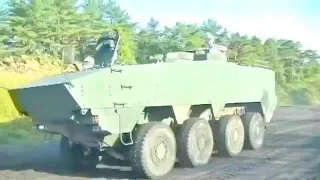 Japan MOD - New 8X8 Wheeled Armoured Vehicle Testing [360p]