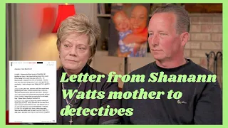 Sandra Rzuceks letter to Detective Baumhaven about Shanann and Chris Watts