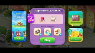 Gardenscapes Level 1430 Walkthrough "No Boosters Used"