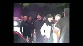 CHRIS BROWN Crowd Swarms Lambo RAGIN' AGAINST THE MACHINE